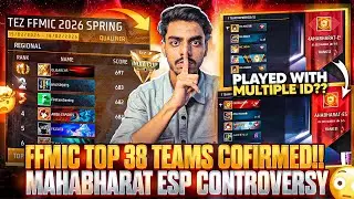 Top 38 TEAMS✅ + New CONTROVERSY🥶 | Mahabharat Esports SMURFING Allegation!! | FF ESPORTS Controversy