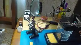 ,,Третья рука,, Моя доработка девайса (mod.7026) для пайки эл.схем оловосодержащим припоЕМ🤪.