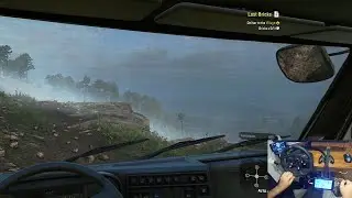 4K Snowrunner with Head Tracking and Steering Wheel Spinner | First Person only Snowrunner Gameplay