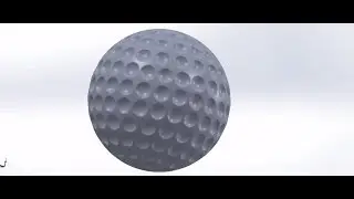 GOLF BALL design in SolidWorks | a step by step guide to beginner