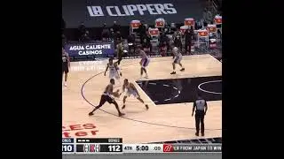 Paul George throws down the poster dunk in the CLUTCH 😤