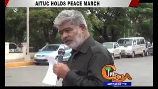 AITUC HOLDS PEACE MARCH