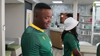 Bafana Bafana Former Capt - Aaron Mokoena supporting The Proteas Women