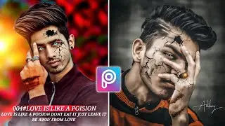 Crack Face Effect | PicsArt Editing Tutorial | Most Popular Crack Face Effect in PicsArt | RTWORLD