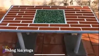 Cách làm bàn bê tông đơn giản