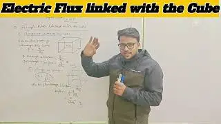 Electric Flux linked with the Cube || Class 12 Physics