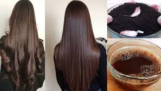 😍10 Days Diy Black Tea & Garlic Remedy For Fastest Hair Growth & Permanent Hair Dye At Home 💯