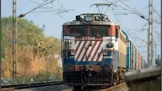 High speed freight compilation! WAG-7 compilation. Indian railways!!