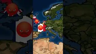 🌍 What If All German-Speaking Countries United Today? 🤔 #facts #germany #countryballs #map  #world