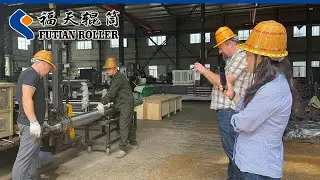 our customer watching roller shaft head assembly#futianroller #conveyorroll #carbonfiberroller