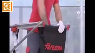 Teleskopowa drabina magazynowa PLS - Bezpieczna platforma aluminiowa FARAONE