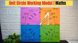 Unit Circle Working Model | How to Make a Unit Circle Model | Trigonometry DIY Project Idea | Maths