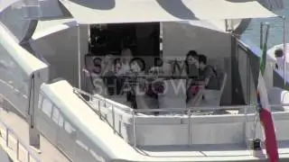 Cannes Film Festival 2013 - Sharon Stone having lunch in Cannes