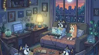 lofi to chill with bluey and bingo to work on school work or just chilling