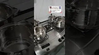 Jogo de panelas 12 pe&ccedil;as inox baratinho. #rotinadedonadecasa #donadecasablogueira #panelas #compras