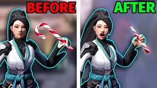 Candy Cane Knife Skin Breaks (Cool Easter Egg Riot Games) | VALORANT Ep. 38