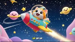 Kitty&rsquo;s Rocket Ride | Fun Cat & Space Rhyme for Toddlers 🐱🚀🎶 | Baby Song & nursery rhymes for kids 🌟