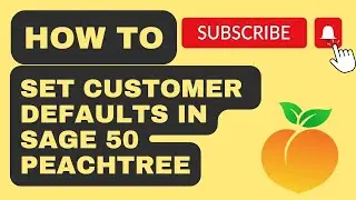 How to set Customer Defaults in Sage 50 Peachtree Accounting In Hindi