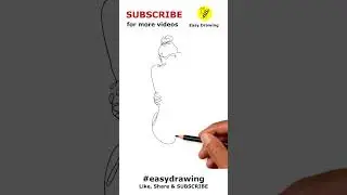 Woman single line art technique easy line drawing | Line drawing step by step