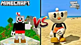 Minecraft Cuphead vs GTA 5 Cuphead - Who is best?