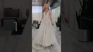 Battle of the 3D Floral Lace A-line Wedding Dresses!