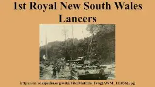 1st Royal New South Wales Lancers