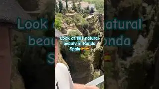 Ronda was built on the edge  of a deep gorge seen here. #expatlife #travel #architecture #nature