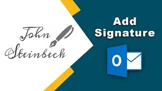How to add signature in outlook desktop app