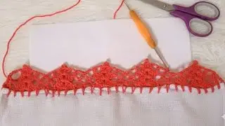 Barrado f&aacute;cil em croch&ecirc; (Destros) #professoraelisacroche #circuloprodutos #crochet #croche