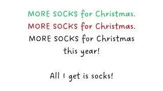 The Christmas Sock Rock