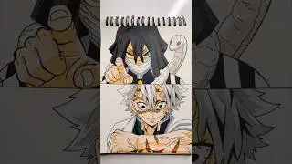 Drawing Sanemi and Obanai #art#anime#demonslayer