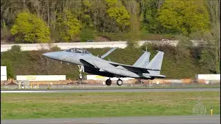 Boeing Company F-15SA Landing At Boeing Field