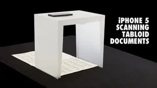 iPhone 5 Scanning Tabloid Documents
