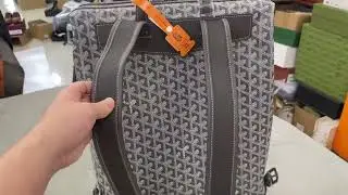 Unboxing Goyard Cisalpin Backpack Grey | Iconic Chevron Canvas Luxury for Travel & Everyday! 🎒✨