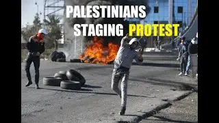 Live: Palestinians protest through Bethlehem AGAINST ISRAEL
