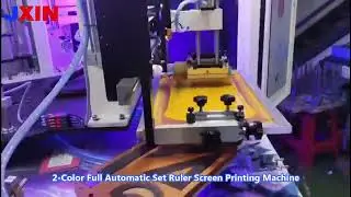 2 Color Full Auto Screen Printing Machine for Rulers#autoscreenprintingmachine 