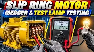 Slipring Motor Rotor and Stator Insulation resistance Checking | Slipring Check कैसे करना है @tapan