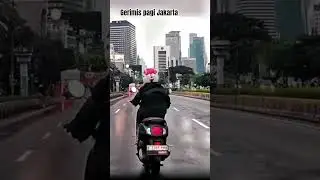 gerimis yang syahdu di Jakarta #hujan #gerimis #gerimismengundang #shorts #viral