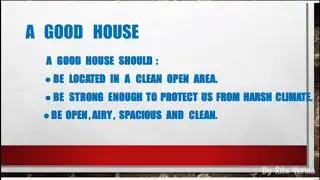 TPS/Class 3rd/Subject/Science/Ch-9/A House  A Home Topic A good  house