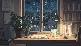 Pixel Window with Gentle Rain Sounds &ndash; A Relaxing Rainy Night for Deep Sleep and Mindful Relaxation