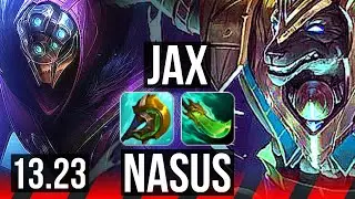 JAX vs NASUS (TOP) | 6/0/6, 300+ games, Dominating | KR Diamond | 13.23