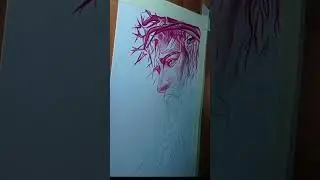 Lord Jesus drawing #shorts #trending #christmasdrawing