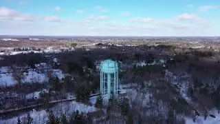 Little snow flight over Elma NY - Drone Flying fun!