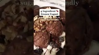 4 Ingredient Frozen Yogurt | Ice cream | Vegan Low Carb Keto Paleo Easy Recipe