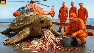 Rescue Team Saves Giant Extinct Archelon Turtle Covered in Corals and Algal Mats 🌊🐢