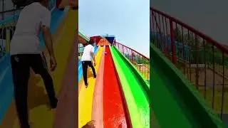 waterslide parkour Free running pov 🥳#playground #parkourfreerun #shortslife