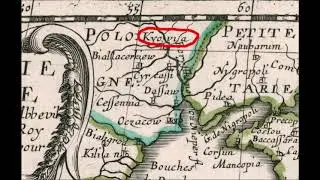 Киев исконный город в Польше на западе от реки Днепр.1652 г. Сансон Николя