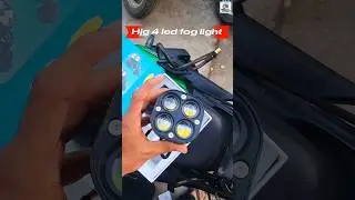HJG 4 Led Foglight installed by@bikersstudioguwahati4295 #automobile #foglights #hjg #shorts #yt