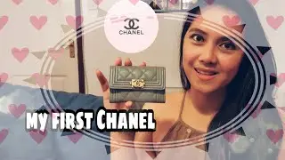 My first CHANEL| Boy Card/Coin Holder| Bargain!