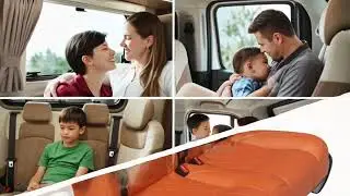 HWHongRV Double RV Seat with Day & Night Mode | Nappa Leather Reclining Sofa for Camper & Motorhomes